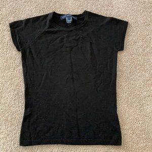 French Connection short sleeve black sweater